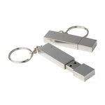 Disco flash USB 2.0 metallico su portachiavi (16 GB), 2GB, 4GB, 8GB, 16GB