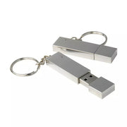 Disco flash USB 2.0 metallico su portachiavi (16 GB), 2GB, 4GB, 8GB, 16GB