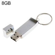 Disco flash USB 2.0 metallico su portachiavi (16 GB), 2GB, 4GB, 8GB, 16GB