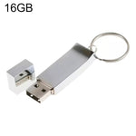 Disco flash USB 2.0 metallico su portachiavi (16 GB), 2GB, 4GB, 8GB, 16GB