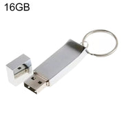 Disco flash USB 2.0 metallico su portachiavi (16 GB), 2GB, 4GB, 8GB, 16GB