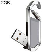 Disco flash USB 2.0 stile portachiavi metallico da 2 GB (grigio), 2GB (Grey)