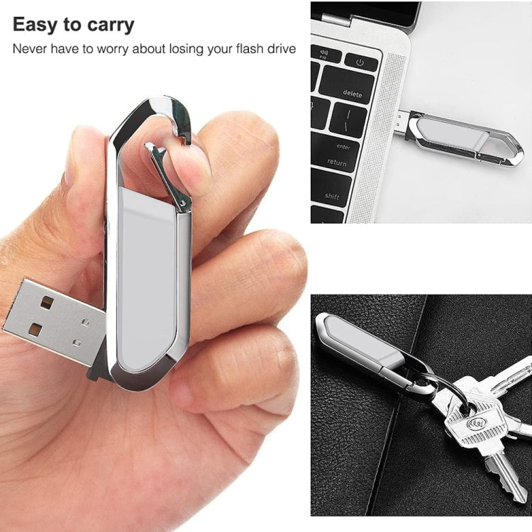 Disco flash USB 2.0 stile portachiavi metallico da 2 GB (grigio), 2GB (Grey)