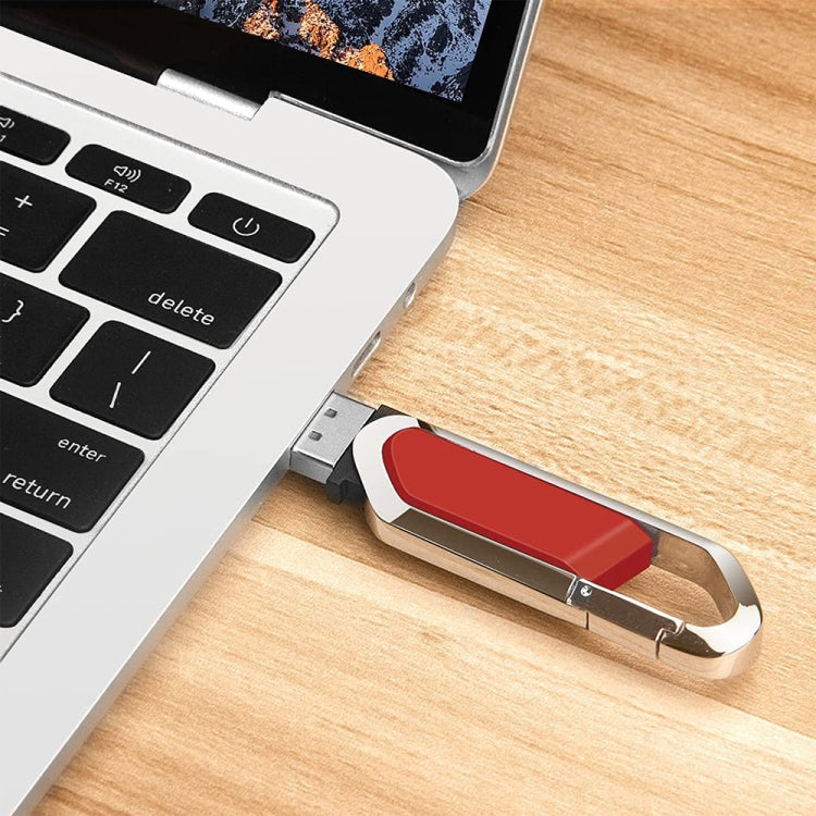 Disco flash USB 2.0 stile portachiavi metallico da 16 GB (rosso), 16GB (Red)