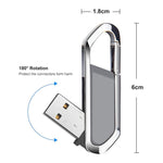 Disco flash USB 2.0 stile portachiavi metallico da 8 GB (grigio), 8GB (Grey)