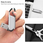 Disco flash USB 2.0 stile portachiavi metallico da 8 GB (grigio), 8GB (Grey)