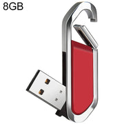 Disco flash USB 2.0 stile portachiavi metallico da 8 GB (rosso), 8GB (Red)