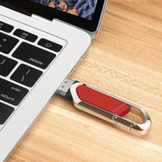 Disco flash USB 2.0 stile portachiavi metallico da 8 GB (rosso), 8GB (Red)