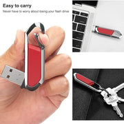 Disco flash USB 2.0 stile portachiavi metallico da 4 GB (rosso), 4GB (Red)