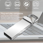 Disco flash USB 2.0 stile portachiavi metallico da 4 GB, 2GB, 4GB, 8GB, 16GB, 32GB