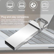 Disco flash USB 2.0 stile portachiavi metallico da 4 GB, 2GB, 4GB, 8GB, 16GB, 32GB
