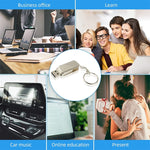 Mini disco flash USB 2.0 serie Metal con portachiavi (16 GB), 2GB, 4GB, 8GB, 16GB