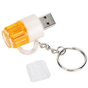 Disco flash USB stile portachiavi birra con memoria da 32 GB, 32GB