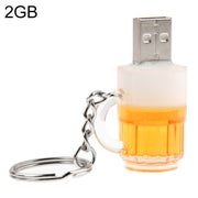 Disco flash USB stile portachiavi birra con memoria da 2 GB, 2GB