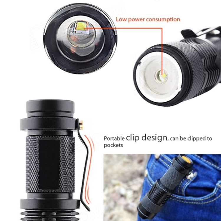 CREE Q3-WC LED, modalità singola, luce bianca, con clip