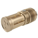 3 modalità, 3 LED CREE XM-L T6, flusso luminoso: 2000 lm, lunghezza: 135 mm