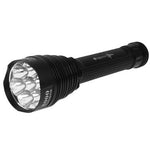 5 modalità, 7x Cree XM-L T6, Flusso luminoso: 8000lm, Lunghezza: 24,5 / 30,5 cm
