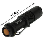 3 modalità, LED Cree XM-L T6, luce bianca, flusso luminoso: 700 lm, lunghezza: 11,6 cm