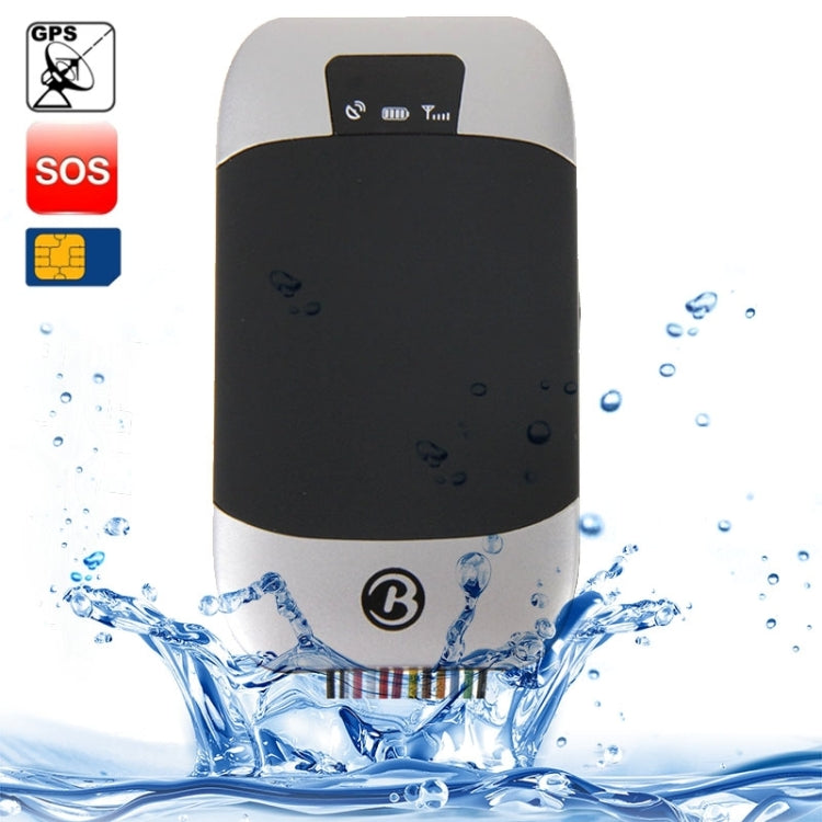 GPS303C GSM / GPRS / Localizzatore impermeabile GPS con allarme di spegnimento / Allarme di funzionamento ACC / Interruzione dell'olio e del sistema di alimentazione / Allarme carburante / Allarme senza servizio di rete GSM / Funzioni di allarme porta,...