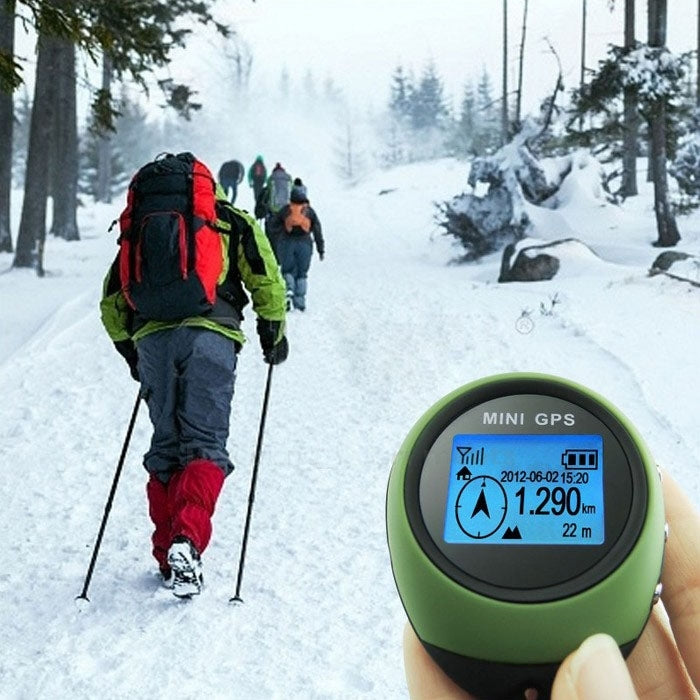 Portachiavi Mini Navigazione GPS portatile USB Ricaricabile Localizzatore Localizzatore per Viaggi all'aperto(Verde), Keychain Tracker