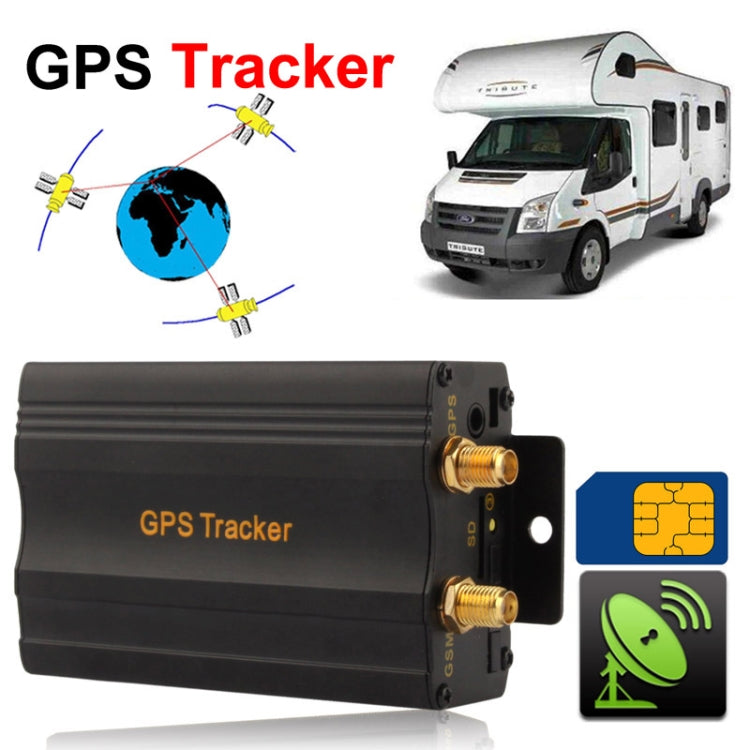 Sistema di localizzazione veicoli GSM / GPRS / GPS 103B, supporto memoria scheda TF, banda: 850/900/1800/1900 Mhz, 103A, 103B, Remote Control (Cut off Oil and Circuit)