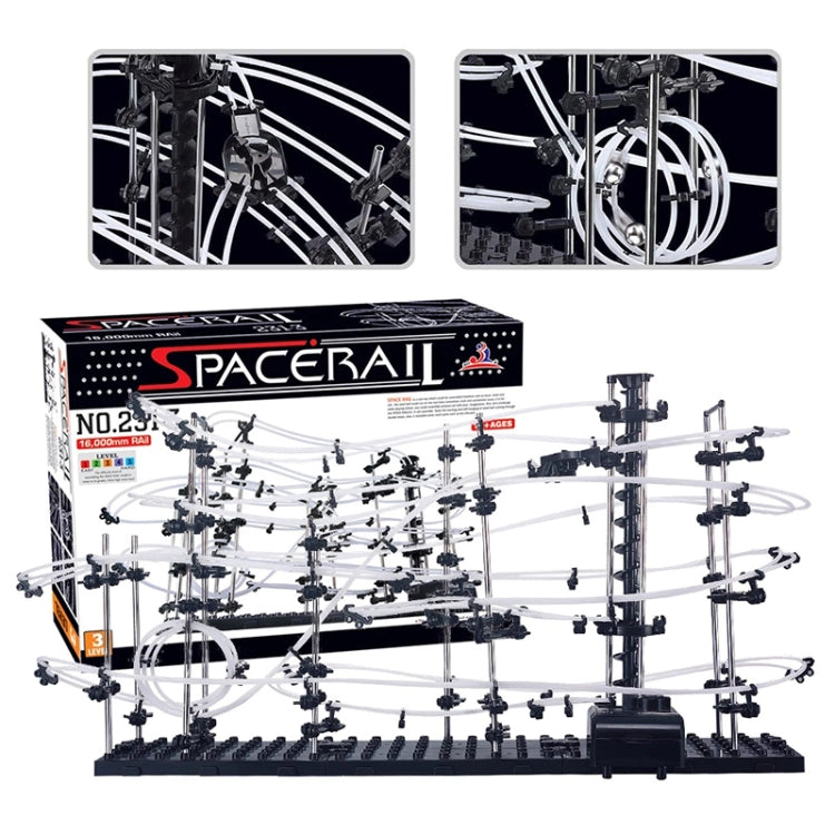 Space Rail, kit modello di montagne russe Spacewarp per fisica fai-da-te, binario da 16.000 mm, 342 in 1, Space Rail Model Kit