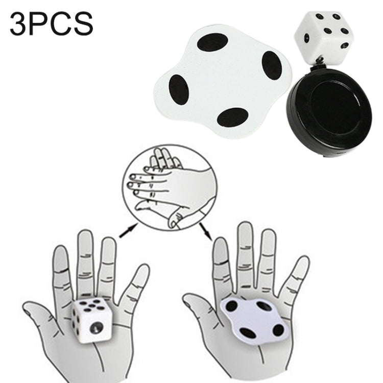 3 pezzi dado magico Flat Magic Trick Toy