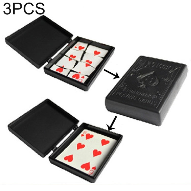 3 pezzi Scatola di ripristino Scatola di carta rotta Custodia di carta Primo piano Trucco magico (MG0290), Magic Trick Toy