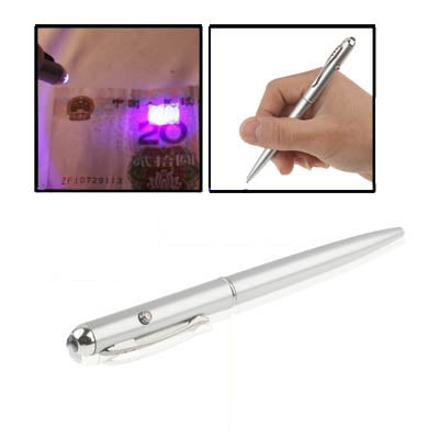 Penna a luce UV con inchiostro invisibile per scrittura