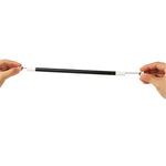 3 pezzi di trucco magico per feste, scherzo, bacchetta magica nera in plastica, Plastic Black Magic Wand