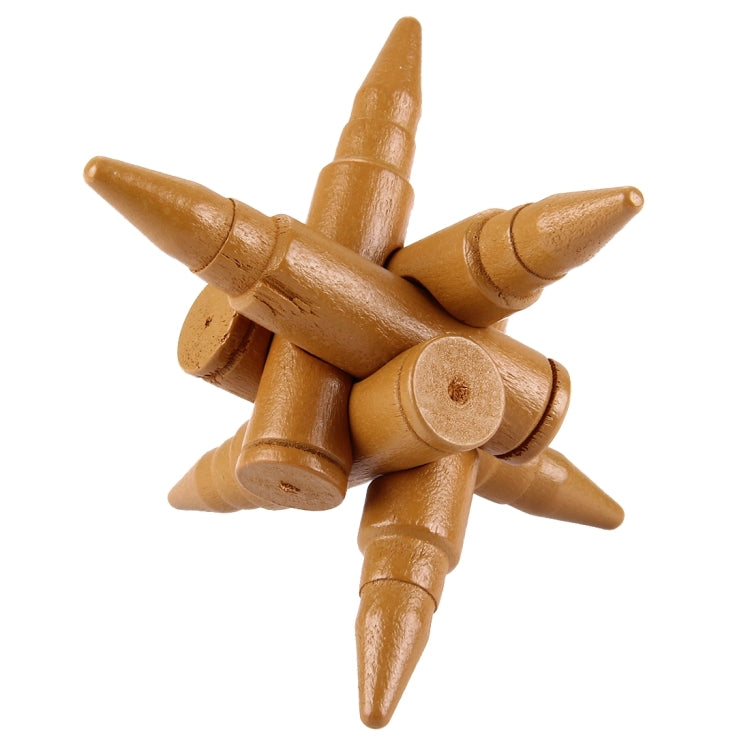 Giocattoli educativi per adulti in legno Giocattoli ricreativi Serratura a proiettile, bullet shape