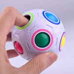 Magic Rainbow Ball Cubo Magico Puzzle in Plastica 7 cm