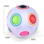 Magic Rainbow Ball Cubo Magico Puzzle in Plastica 7 cm