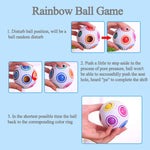 Magic Rainbow Ball Cubo Magico Puzzle in Plastica 7 cm
