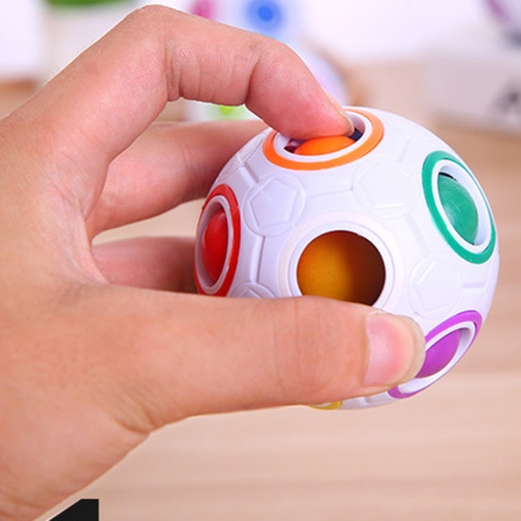 Magic Rainbow Ball Cubo Magico Puzzle in Plastica 7 cm
