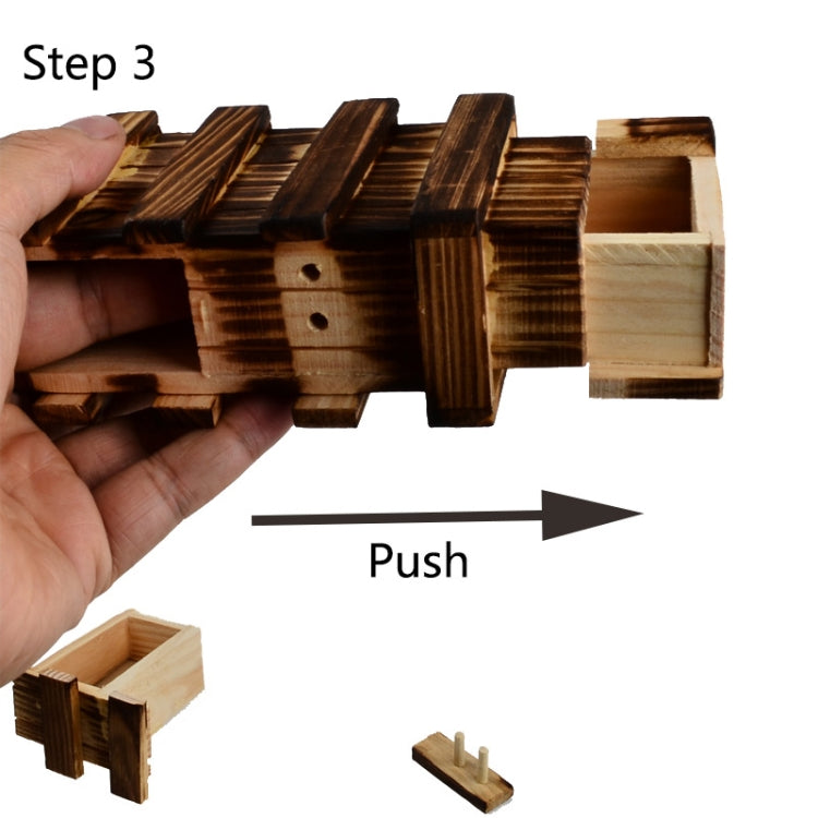 Scatola puzzle in legno con cassetto segreto misura L