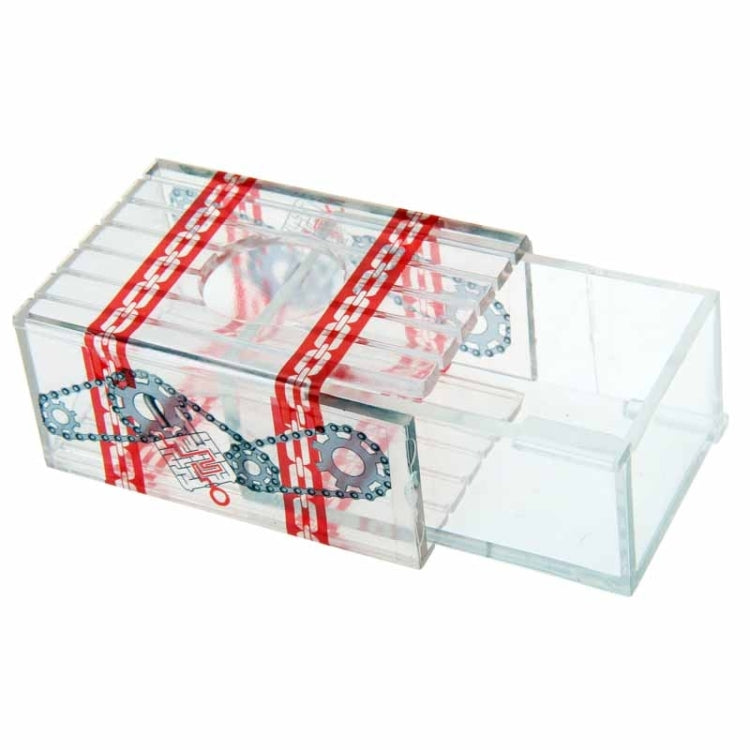 Puntelli magici con scatola trasparente Trucchi magici del re, Transparent Box Magic