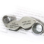 Lente d'ingrandimento portatile 10X-20X per gioielli
