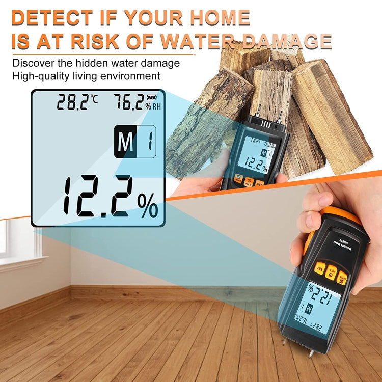 Misuratore digitale umidità legno GM610 con display LCD