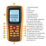 Anemometro digitale BENETECH GM8902 con schermo LCD 2,6 pollici