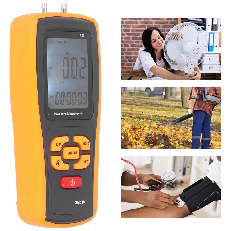 Manometro di pressione digitale con display LCD GM510