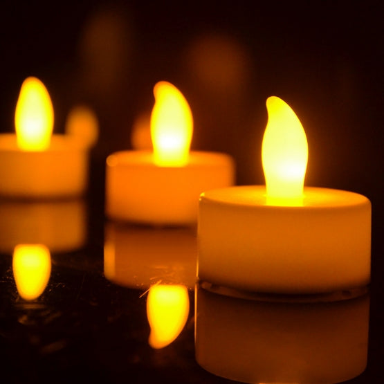 Candele elettriche Tea Light a LED senza fiamma da 15 pezzi, Electric Candles