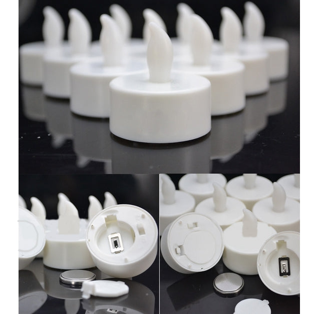 Candele elettriche Tea Light a LED senza fiamma da 15 pezzi, Electric Candles