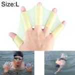 Guanti da allenamento per pinne a mano con pinne per nuoto in silicone, L, Size: L Green, Size: L Blue, Size: L Magenta