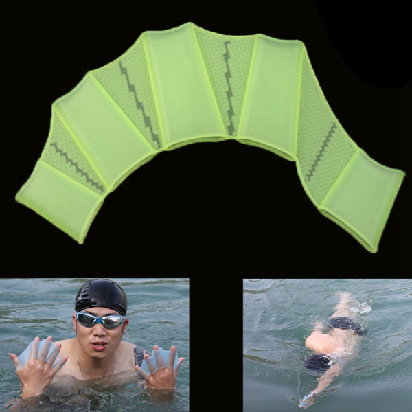 Guanti da allenamento per pinne a mano con pinne per nuoto in silicone, L, Size: L Green, Size: L Blue, Size: L Magenta