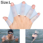 Guanti da allenamento con pinne in silicone taglia L