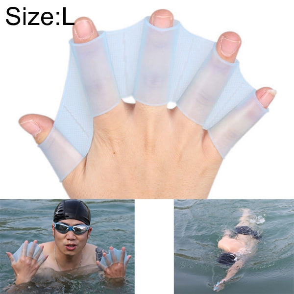Guanti da allenamento con pinne in silicone taglia L