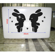Adesivi rimovibili per taccuino Decor Little Rabbit, combinazione gratuita fai-da-te, dimensioni: 20 cm x 30 cm
