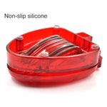 Coltello da frutta per affettare fragole in plastica per utensili da cucina da 2 pezzi con lama in acciaio inossidabile, Strawberry Slicer