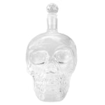 Bottiglia con teschio in vetro cristallo per vodka, whisky, liquori alla birra, vino rosso e altre bevande, 350ML